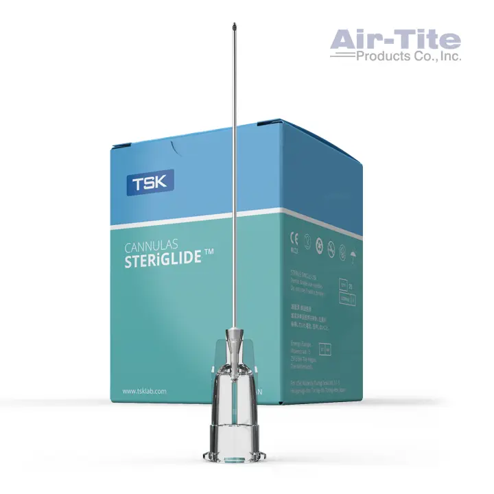 TSK STERiGLIDE Cannula — 25G × 50 mm, 20 per box